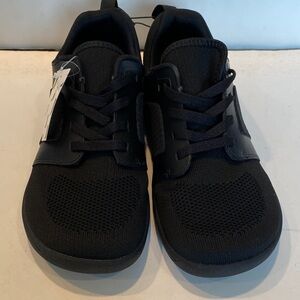 NWT My Soft Black Faux Leather & Mesh Sneakers
